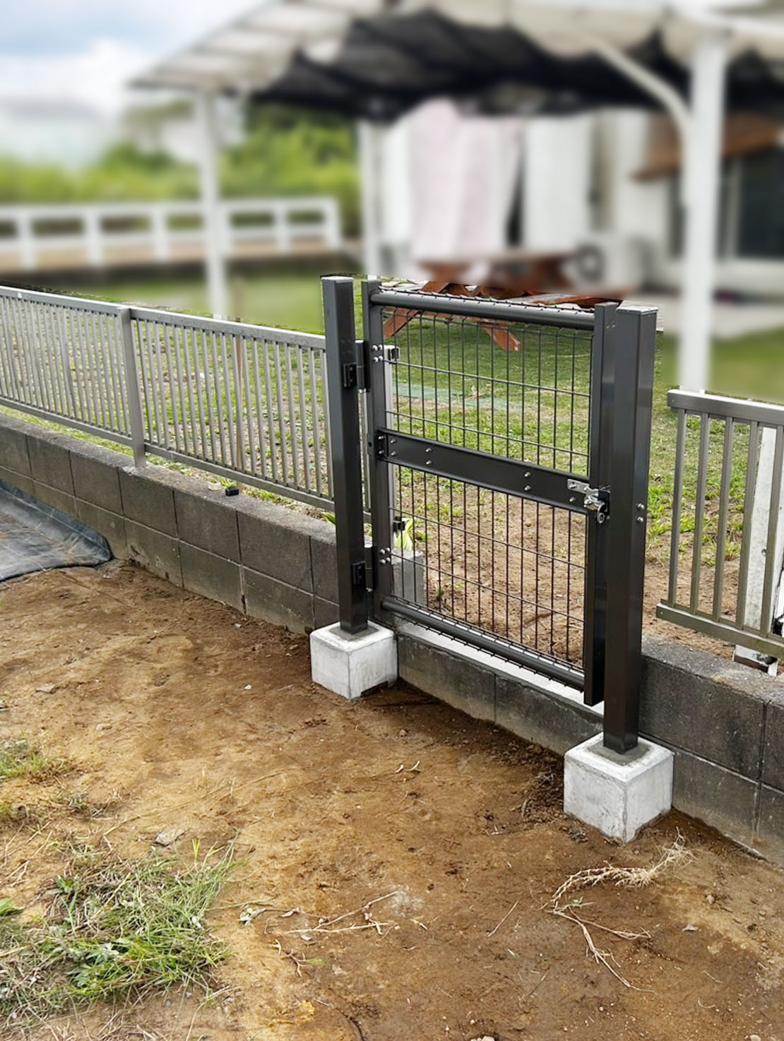 大網白里市のフェンス門扉新設工事